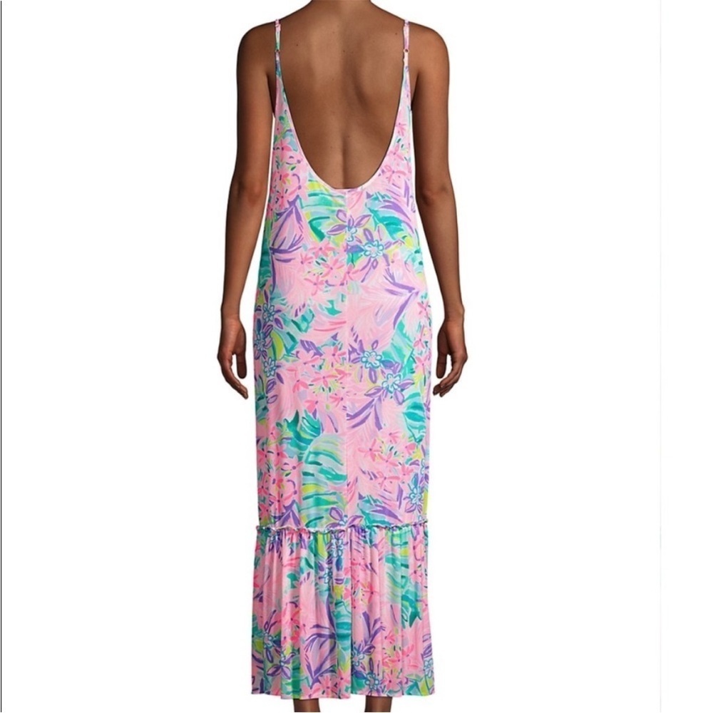 Lilly Pulitzer Pink Floral Maxi Dress - Picture 3 of 12